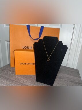 Louis Vuitton LV ME  "S" Initial Pendant Necklace